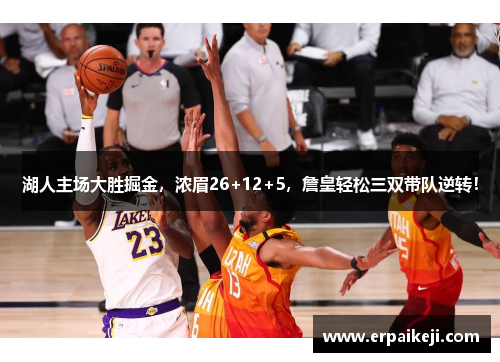 湖人主场大胜掘金，浓眉26+12+5，詹皇轻松三双带队逆转！